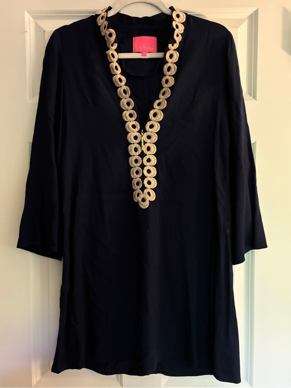 Lilly Pulitzer Navy Gracelynn Stretch Tunic Dress